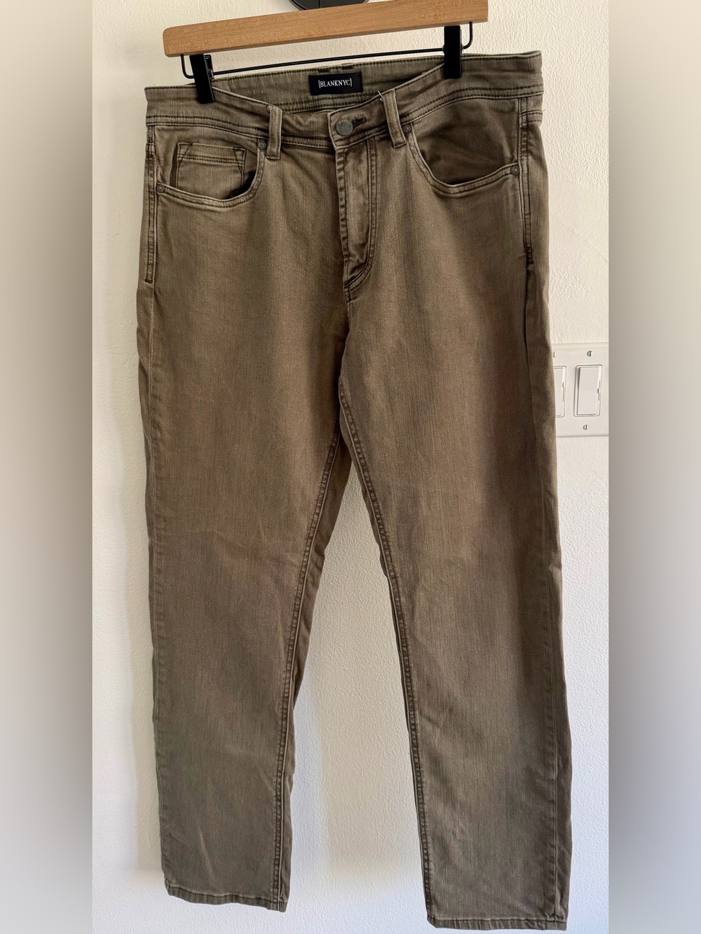 Blank NYC Slim Men's Jeans in Olive